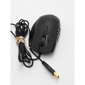 Razer Naga Chroma Wired MMO Gaming Mouse Black 12 Button Thumb Grid RZ01-0161